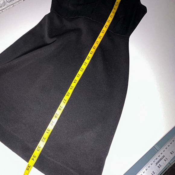 L'AGENCE Trapeze Black Backless A Line Dress Low Cut Keyhole - Picture 13 of 15